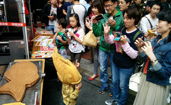 完成した世界最大のたい焼き